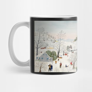 grandma moses - Catching the Thanksgiving Turkey Mug